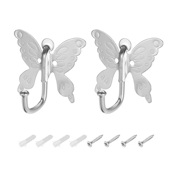 uxcell Uxcell High Quality 2/5/10 Pcs Wall Mounted Hook Robe Hooks Butterfly Style Single Clothes Hanger, Zinc Alloy, Silver
uxcell Uxcell High Quality 2/5/10 Pcs Wall Mounted Hook Robe Hooks Butterfly Style Single Clothes Hanger, Zinc Alloy, Silver