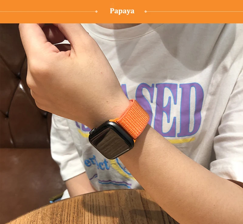 apple sport loop papaya
