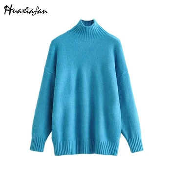 Huaxiafan Turtleneck Sweaters Women Fashion Autumn Winter Solid Wool Sweater Women Elegant Long Sleeve Sweaters Female Ladies
Huaxiafan Turtleneck Sweaters Women Fashion Autumn Winter Solid Wool Sweater Women Elegant Long Sleeve Sweaters Female Ladies