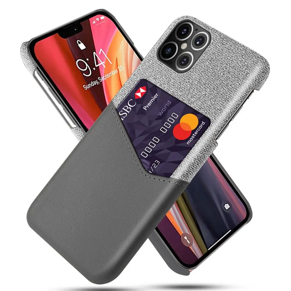 Apple 12pro Max 6.7 cell phone case fabric stitching single card drop-proof leather case
Apple 12pro Max 6.7 cell phone case fabric stitching single card drop-proof leather case