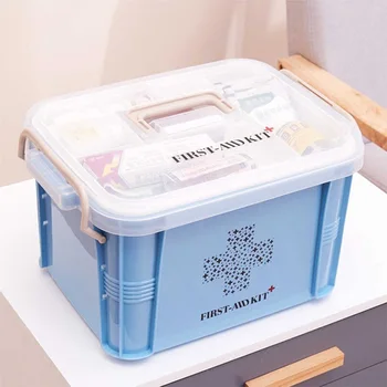 Large Capacity Medicine Box First Aid Kit Plastic Box Emergency Kit Container Multi-layer Home Storage
Large Capacity Medicine Box First Aid Kit Plastic Box Emergency Kit Container Multi-layer Home Storage