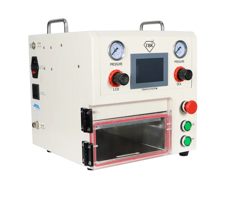 TBK OCA Vacuum Laminating machine Flat screen pressing machine Curved screen laminating machine TBK 108P
TBK OCA Vacuum Laminating machine Flat screen pressing machine Curved screen laminating machine TBK 108P