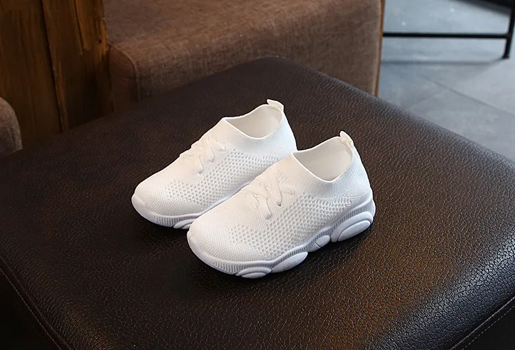 New Baby Sneakers 2020 Fashion Children's Flat Shoes Baby Kids Girls Shoes Stretch Breathable Mesh Sports Running Shoes