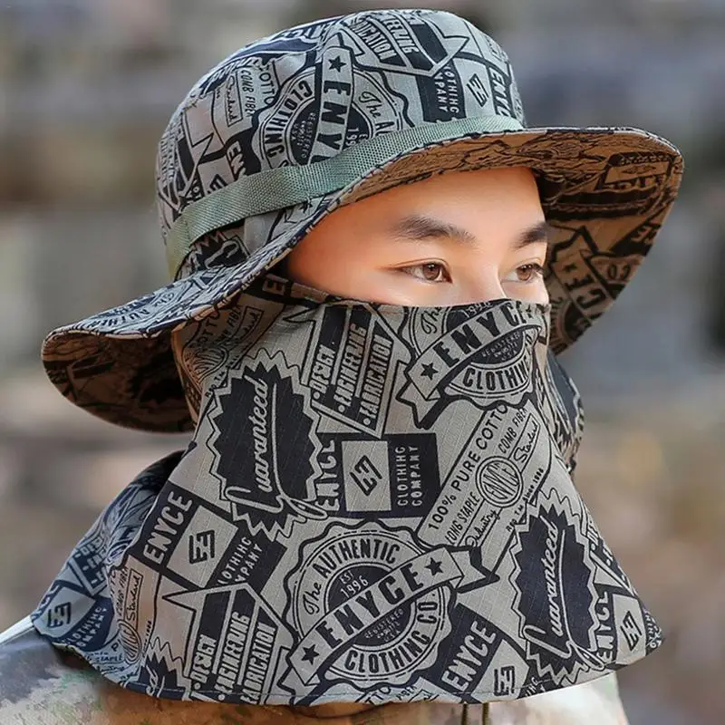Mens Hunting Sports Breathable Sunshade Fishing Caps Hats Camouflage Fishing Caps Men UV Protection Face Neck Cover Fishing Caps
Mens Hunting Sports Breathable Sunshade Fishing Caps Hats Camouflage Fishing Caps Men UV Protection Face Neck Cover Fishing Caps