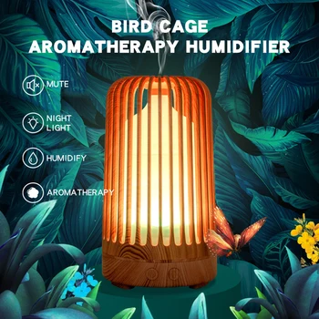 Ultrasonic Cool Mist Humidifier Birdcage Wood Grain Quiet Aroma Diffuser Intelligent Ultrasonic Air Humidifier Appliance
Ultrasonic Cool Mist Humidifier Birdcage Wood Grain Quiet Aroma Diffuser Intelligent Ultrasonic Air Humidifier Appliance
