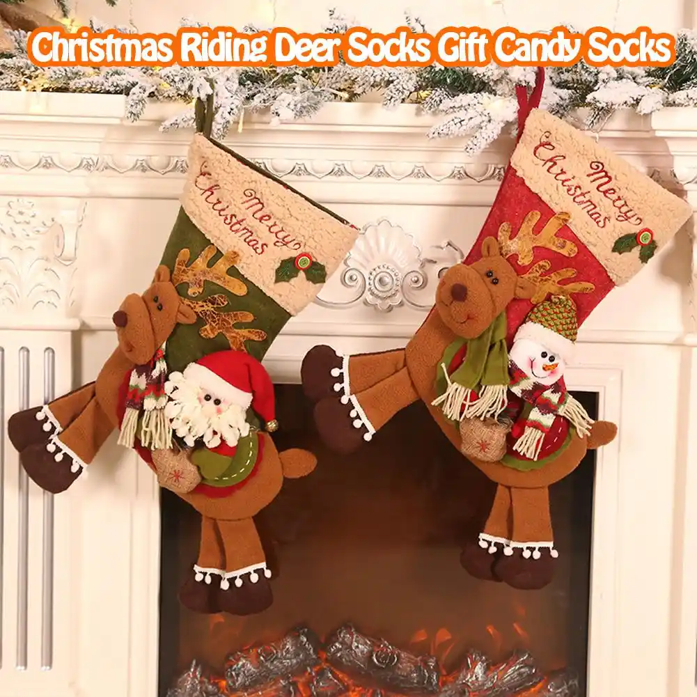 socks gift candy socks pendant christmas decorations hanging