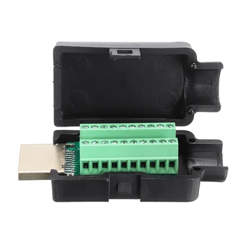 1pc HDMI Male 2 Row 19 Pin Plug Breakout Terminals Solderless Connector Free Welding With Black Cover For Computer Mayitr
1pc HDMI Male 2 Row 19 Pin Plug Breakout Terminals Solderless Connector Free Welding With Black Cover For Computer Mayitr