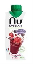 Jus - Smoothie - Fabriqué en France - Jus mixés smoothie Nu - Boissons - Grenade Açai Cranberry - 1x330ml
Jus - Smoothie - Fabriqué en France - Jus mixés smoothie Nu - Boissons - Grenade Açai Cranberry - 1x330ml