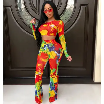 Autumn Digital Print Casual 2 Piece Sets O Neck Full Sleeve Crop Top With Loose Pants Streetwear Women Club Sexy Rompers Outfits
Autumn Digital Print Casual 2 Piece Sets O Neck Full Sleeve Crop Top With Loose Pants Streetwear Women Club Sexy Rompers Outfits