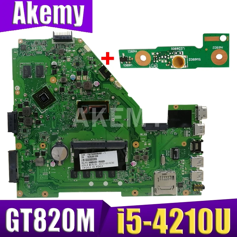 XinKaidi X550LN материнская плата GT820 i5-4210U для ASUS A550LN R510LN ноутбука | Компьютеры и офис