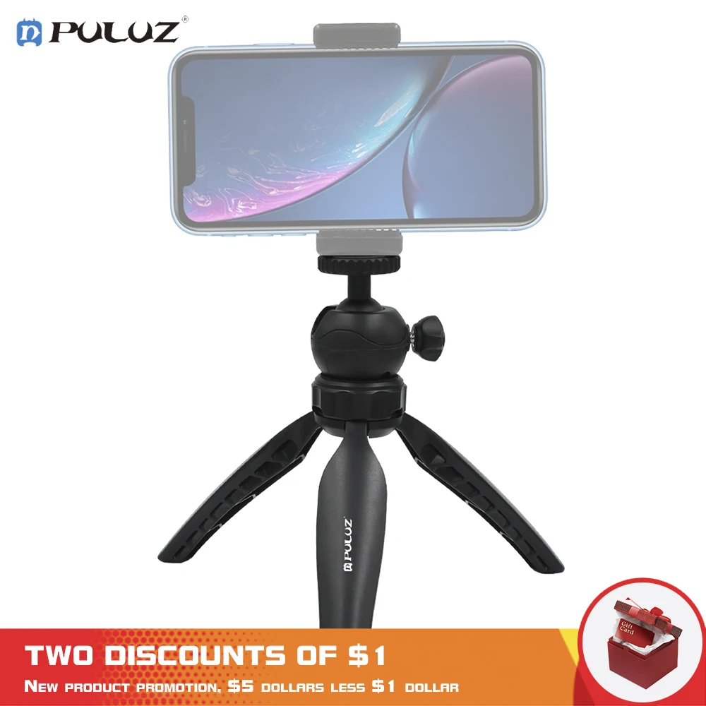 PULUZ 20cm Mini Portable Table Tripod Pocket Plastic Tripod Mount with 360 Degree Ball Head for Smartphones/GoPro,/DSLR Cameras
PULUZ 20cm Mini Portable Table Tripod Pocket Plastic Tripod Mount with 360 Degree Ball Head for Smartphones/GoPro,/DSLR Cameras