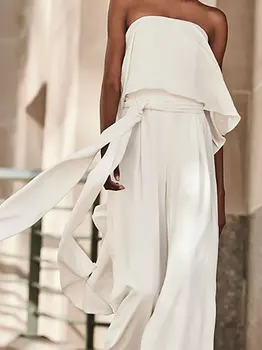 2019 Summer Women Long Sexy Jumpsuit Strapless Party Club Rompers Solid Loose Wide Leg Overalls With Belt
2019 Summer Women Long Sexy Jumpsuit Strapless Party Club Rompers Solid Loose Wide Leg Overalls With Belt