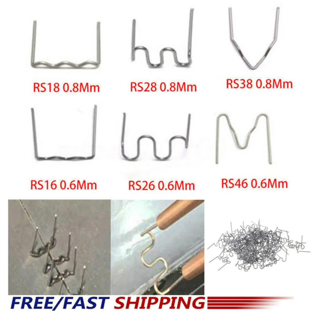 600pcs Auto Bumper Plastic Welding Machine Welding-Studs For Various Repair/welding Silver Stainless Steel Car Repair-Tools
600pcs Auto Bumper Plastic Welding Machine Welding-Studs For Various Repair/welding Silver Stainless Steel Car Repair-Tools