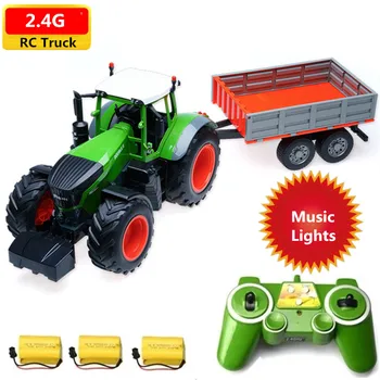 High Simulation Tractor Engineering Vehicle 2.4G Remote Control Dump Truck With Light Sound Effect Engineering Transporter Truck
High Simulation Tractor Engineering Vehicle 2.4G Remote Control Dump Truck With Light Sound Effect Engineering Transporter Truck