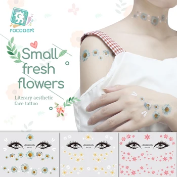 Rocooart Face Sticker Temporary Tattoo Party Face Makeup Tools Small Fresh Flower Fake Tatoo Little Flora Flash Tattoo Stickers
Rocooart Face Sticker Temporary Tattoo Party Face Makeup Tools Small Fresh Flower Fake Tatoo Little Flora Flash Tattoo Stickers