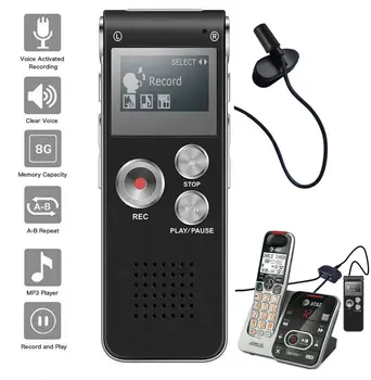 Digital Voice Activated Recorder Sound Audio Dictaphone Double Sensitive Microphone Metal Body A-B Repeat Mini Lecture Recorder
Digital Voice Activated Recorder Sound Audio Dictaphone Double Sensitive Microphone Metal Body A-B Repeat Mini Lecture Recorder