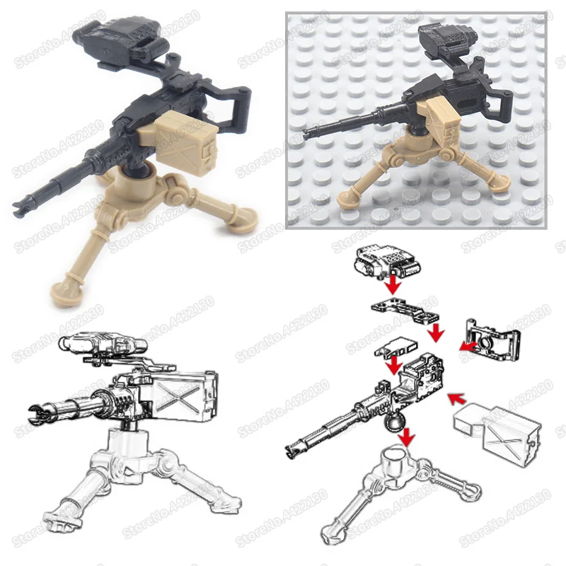 Military WW2 Battlefield M2 Machine Gun Soldier Figures Equipment Building Block Assemble Weapons Moc Child Gift Model Boy Toys
Military WW2 Battlefield M2 Machine Gun Soldier Figures Equipment Building Block Assemble Weapons Moc Child Gift Model Boy Toys