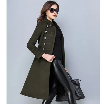 Women Winter New Turn Down Collar Slim Wool Coat Autumn Fashion Mid long High quality Double-breasted Female Outerwear ZX1305
Women Winter New Turn Down Collar Slim Wool Coat Autumn Fashion Mid long High quality Double-breasted Female Outerwear ZX1305