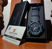 NAVIFORCE-relojes deportivos de lujo para hombre, pulsera de cuarzo con cronógrafo Digital, alarma, resistente al agua, militar, Masculino