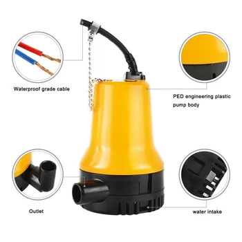 12V 50W 4500L/H Submersible Water Pump Clean Clear Dirty Pool Pond Flood Tool For Draining Swimming Pools
12V 50W 4500L/H Submersible Water Pump Clean Clear Dirty Pool Pond Flood Tool For Draining Swimming Pools