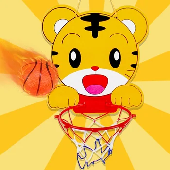 Indoor Cartoon Tiger Basketball Hoop Hanging Children's Basketball Toy Adjustable Basket Educational Sports Interactive Game
Indoor Cartoon Tiger Basketball Hoop Hanging Children's Basketball Toy Adjustable Basket Educational Sports Interactive Game