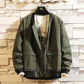 Green Black Style Bigger Pocket 2020 Spring Autumn Jacket Men Bomber Clothes Plus Asian Size M-5XL
Green Black Style Bigger Pocket 2020 Spring Autumn Jacket Men Bomber Clothes Plus Asian Size M-5XL