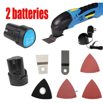 Electric Multifunction Oscillating Tool Kit Multitools 2 Lithium-ion batteries Oscillating Tools Electric Trimmer Saw
Electric Multifunction Oscillating Tool Kit Multitools 2 Lithium-ion batteries Oscillating Tools Electric Trimmer Saw
