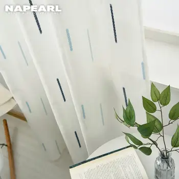 NAPEARL Modern Geometric Faux Linen Curtain Semi-Sheer Jacquard Drop Striped Simple Tulle Living Room Custom Ready Made
NAPEARL Modern Geometric Faux Linen Curtain Semi-Sheer Jacquard Drop Striped Simple Tulle Living Room Custom Ready Made