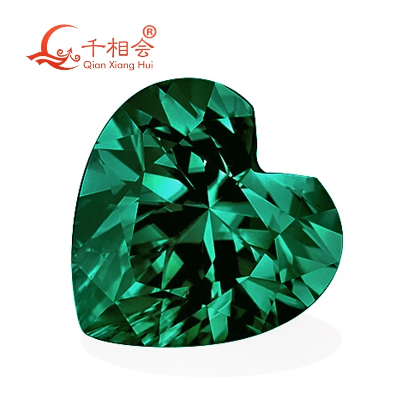 green color heart shape Sic material moissanite loose gem stone qianxianghui
green color heart shape Sic material moissanite loose gem stone qianxianghui