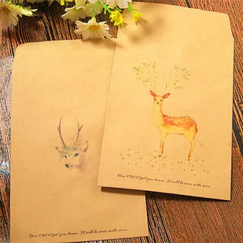 50 pieces/lot Chinese Envelope Painted Paper Envelope Vintage Christmas Deer Manila Kraft Envelope Postcard Photo Gift Storage 
50 pieces/lot Chinese Envelope Painted Paper Envelope Vintage Christmas Deer Manila Kraft Envelope Postcard Photo Gift Storage