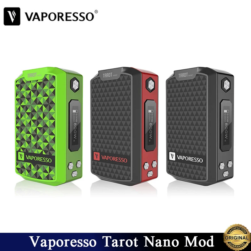 Original Vaporesso Tarot Nano Mod Vape 80W TC Box MOD Built-in Battery 2500mAh For VECO EUC Tank Electronic Cigarette Vaporizer
Original Vaporesso Tarot Nano Mod Vape 80W TC Box MOD Built-in Battery 2500mAh For VECO EUC Tank Electronic Cigarette Vaporizer