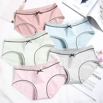 4PC/Doz Japanese Girls' Underwear Female Cotton Air-permeable Sexy Mid-waist Student Female Seamless Triangle
4PC/Doz Japanese Girls' Underwear Female Cotton Air-permeable Sexy Mid-waist Student Female Seamless Triangle