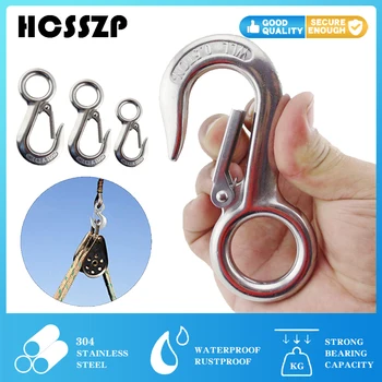 Stainless Steel Marine Boat Large Eye Lift Crane Hooks Heavy Duty Spring 0.2/0.3/0.5 Ton Working Load Capacity Hook Accessories
Stainless Steel Marine Boat Large Eye Lift Crane Hooks Heavy Duty Spring 0.2/0.3/0.5 Ton Working Load Capacity Hook Accessories