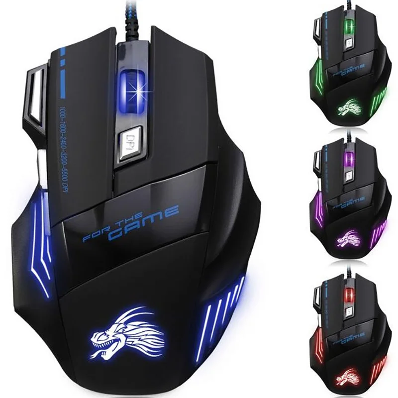 Game Mouse Wired Mouse Mute Luminous Mice Optical Gaming Mouse 7 Buttons Gamer Computer Mice for Laptop Mice PC
Game Mouse Wired Mouse Mute Luminous Mice Optical Gaming Mouse 7 Buttons Gamer Computer Mice for Laptop Mice PC