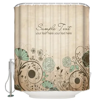 Shower Curtain Waterproof Polyester Fabric Shower Curtain Flower Petals Retro 
Shower Curtain Waterproof Polyester Fabric Shower Curtain Flower Petals Retro