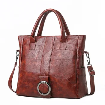 Fashion Handbags Vintage Hand Bag Simple Pu Soft Leather Mass Shoulder Bag 
Fashion Handbags Vintage Hand Bag Simple Pu Soft Leather Mass Shoulder Bag