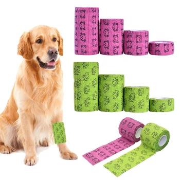 Pet dog cat self-adhesive elastic bandage non-woven pet decoration pattern multi-purpose bandage pet accessories bandage
Pet dog cat self-adhesive elastic bandage non-woven pet decoration pattern multi-purpose bandage pet accessories bandage
