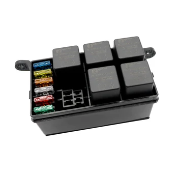 Fuse Box Auto 6 Relay Block Holders 5 Road Fit for Car Truck Marine Boat ATV Insurance
Fuse Box Auto 6 Relay Block Holders 5 Road Fit for Car Truck Marine Boat ATV Insurance