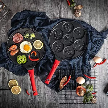 Pancake Maker - Non-Stick Pancake Pan Griddle Grill Pan Mini Crepe Maker 7-Mold Pancakes with Silicone Handle
Pancake Maker - Non-Stick Pancake Pan Griddle Grill Pan Mini Crepe Maker 7-Mold Pancakes with Silicone Handle