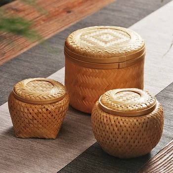 Bamboo Kung Fu Tea Jar Container Bamboo Caddies For Puer Matcha Green Tea Flower Tea Pottery Canister Storage Chests Tea Box 
Bamboo Kung Fu Tea Jar Container Bamboo Caddies For Puer Matcha Green Tea Flower Tea Pottery Canister Storage Chests Tea Box