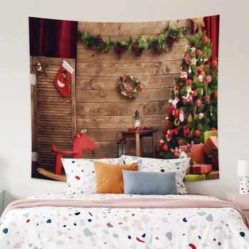 Laeacco Fashion Tapestry Christmas Color Tree Garland Pendant Sock Wooden Horse Toy Wall Hangings Home Living Room Bedroom Decor
Laeacco Fashion Tapestry Christmas Color Tree Garland Pendant Sock Wooden Horse Toy Wall Hangings Home Living Room Bedroom Decor