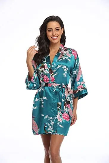 2015 Silk Kimono Robe Bathrobe Women Satin Robe Robe Longue Femme For Women Night Sexy Robes Night Grow For Bridesmaid Summer 2015 Silk Kimono Robe Bathrobe Women Satin Robe Robe Longue Femme For Women Night Sexy Robes Night Grow For Bridesmaid Summer