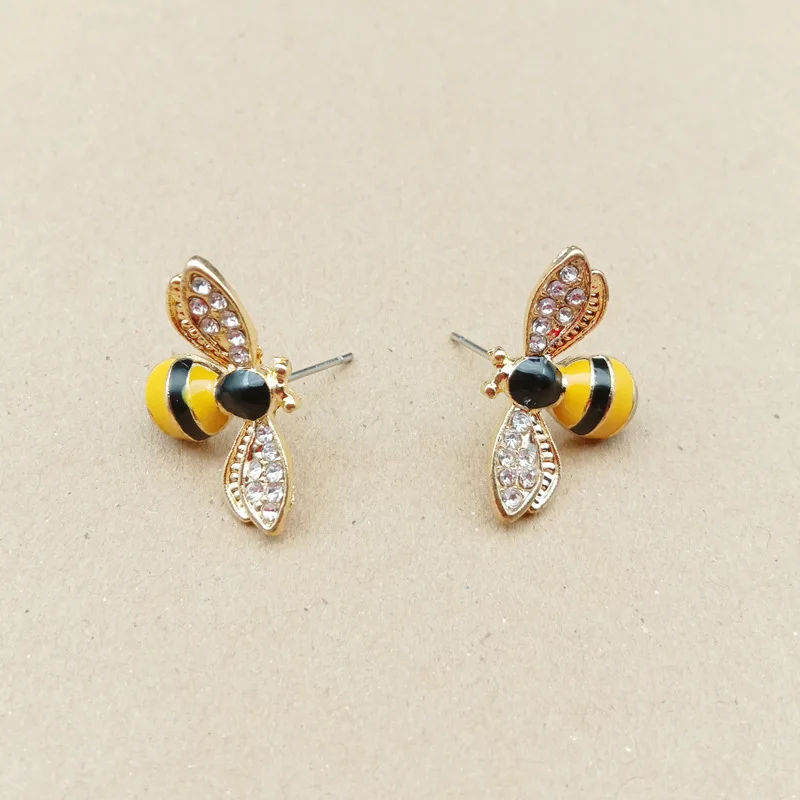 10pcs 14x22mm enamel bee earring stud for jewelry making earring post charm 
10pcs 14x22mm enamel bee earring stud for jewelry making earring post charm