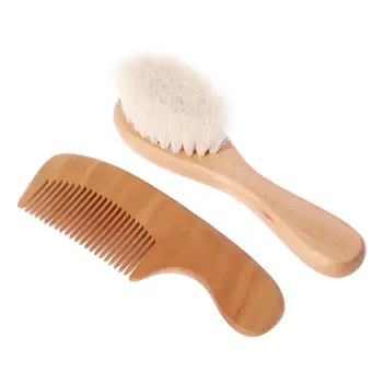 1 Set Baby Brush Comb Hair Head Massage Wooden Handle Wool Newborn Kids Care Kit 24BE 
1 Set Baby Brush Comb Hair Head Massage Wooden Handle Wool Newborn Kids Care Kit 24BE