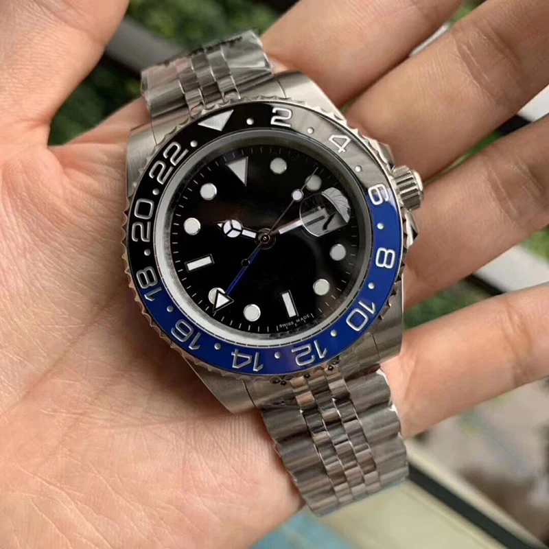 Mens Watch GMT rlx Master II Mechanical Automatic Wristwatch AAA Watches Rotating Sapphire Ceramic Luminous Bezel 40mm
Mens Watch GMT rlx Master II Mechanical Automatic Wristwatch AAA Watches Rotating Sapphire Ceramic Luminous Bezel 40mm