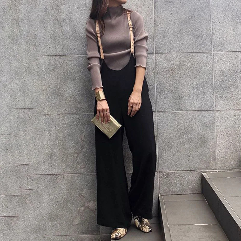 Harajuku Korean Wide Leg Pants Female 2020 Spring Black Straps Pants High Waist Suspenders Trousers Streetwear Women Trouser
Harajuku Korean Wide Leg Pants Female 2020 Spring Black Straps Pants High Waist Suspenders Trousers Streetwear Women Trouser
