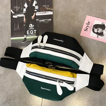 Waist Bag Women 2020 New Canvas Leisure Panelled Fanny Pack For Girls Letter Bum Bag Packs Fashion Chest Crossbody Bag Belt
Waist Bag Women 2020 New Canvas Leisure Panelled Fanny Pack For Girls Letter Bum Bag Packs Fashion Chest Crossbody Bag Belt