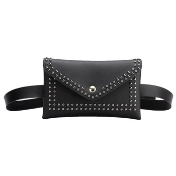 Fashion Women Belt Bags PU Leather Fanny Packs Solid Color Rivet Shoulder Waist Bags Women Casual Purse Wallet Chest Bag #15 
Fashion Women Belt Bags PU Leather Fanny Packs Solid Color Rivet Shoulder Waist Bags Women Casual Purse Wallet Chest Bag #15