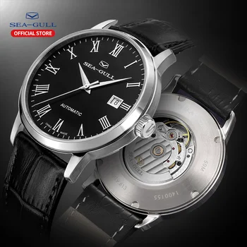 Seagull Men's Mechanical Wristwatches Business Calendar Watch 50m Waterproof Leather Buckle Mens Watches 819.613
Seagull Men's Mechanical Wristwatches Business Calendar Watch 50m Waterproof Leather Buckle Mens Watches 819.613
