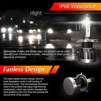 Waterproof LED Headlight Bulb 50W 6000K 8000 Lumens High Brightness H1 H4 H7 H8 H9 H11 CSP Chips Conversion Kit For Truck SUV
Waterproof LED Headlight Bulb 50W 6000K 8000 Lumens High Brightness H1 H4 H7 H8 H9 H11 CSP Chips Conversion Kit For Truck SUV